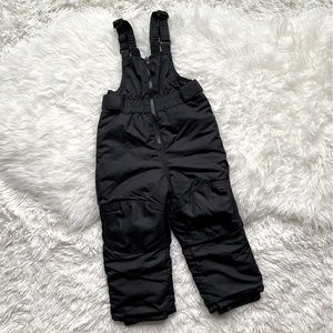 Cat & Jack Black Snow Bibs, size 3T